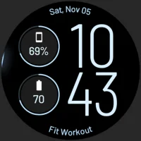Slim Digital Watch Face
